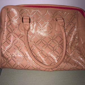 Faux pink tote bag